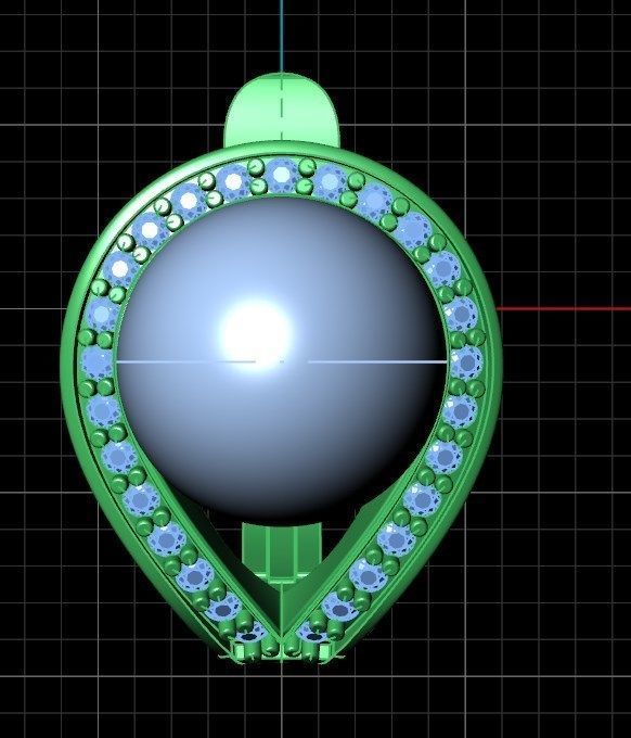 Earrings 44 3D print model_7