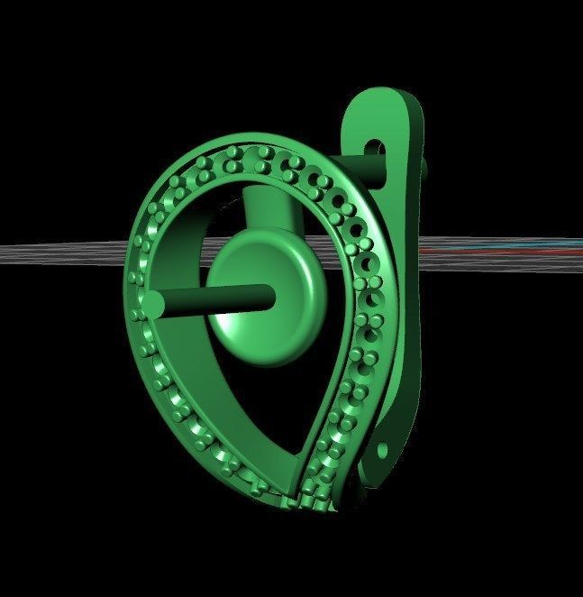 Earrings 44 3D print model_8