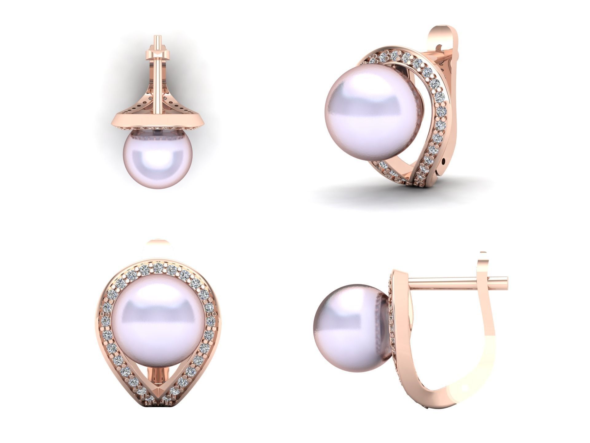 Earrings 44 3D print model_4