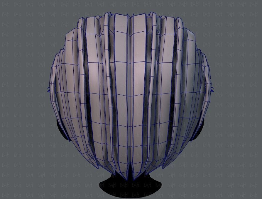 3D Hair style for boy V41 Low-poly 3D model_29