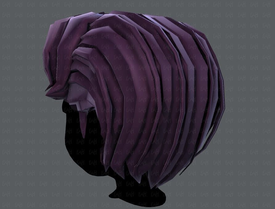 3D Hair style for boy V41 Low-poly 3D model_22