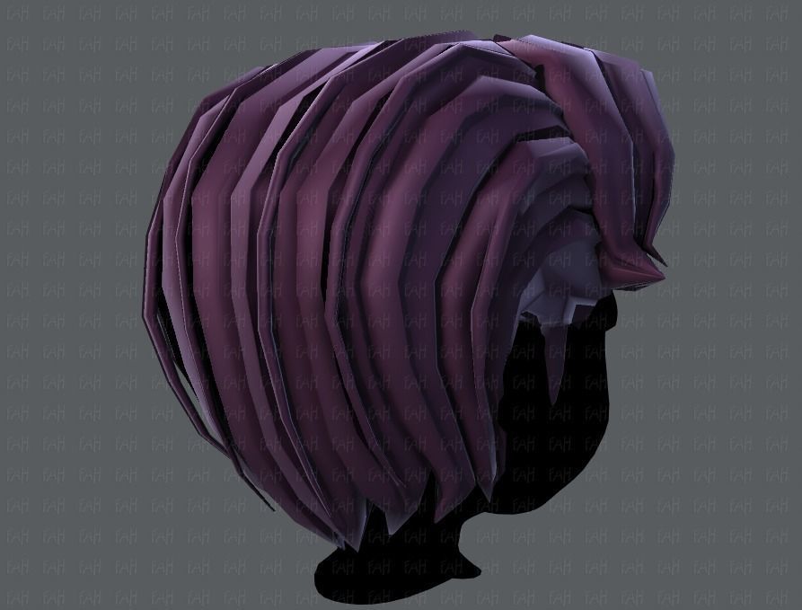 3D Hair style for boy V41 Low-poly 3D model_20