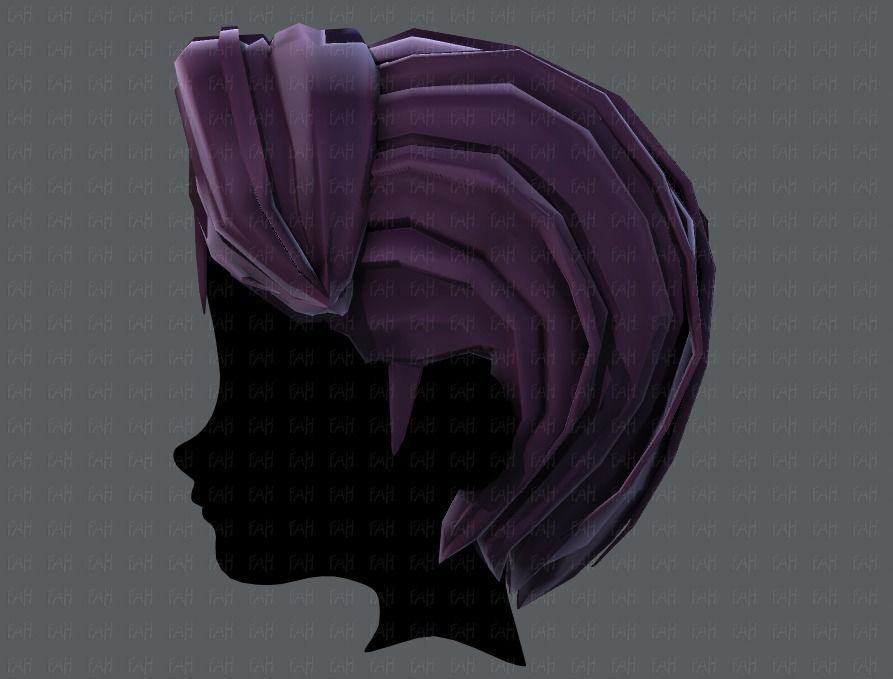3D Hair style for boy V41 Low-poly 3D model_23