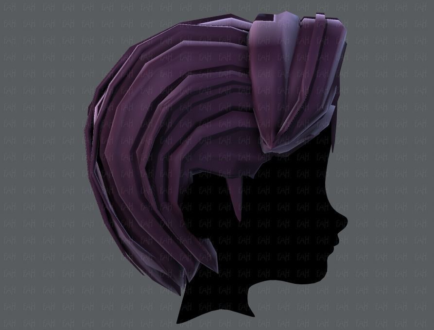 3D Hair style for boy V41 Low-poly 3D model_19