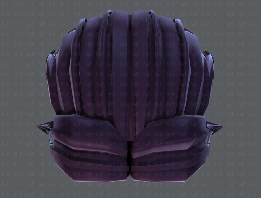 3D Hair style for boy V41 Low-poly 3D model_35