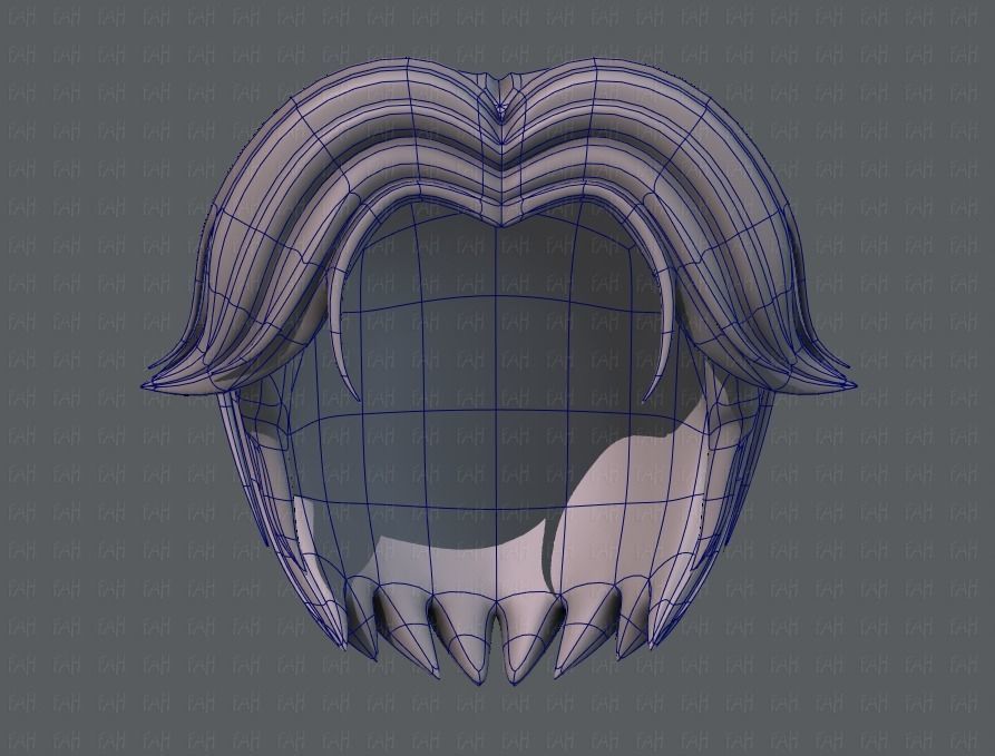 3D Hair style for boy V41 Low-poly 3D model_38