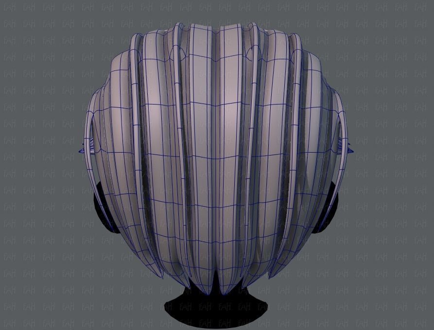 3D Hair style for boy V41 Low-poly 3D model_13