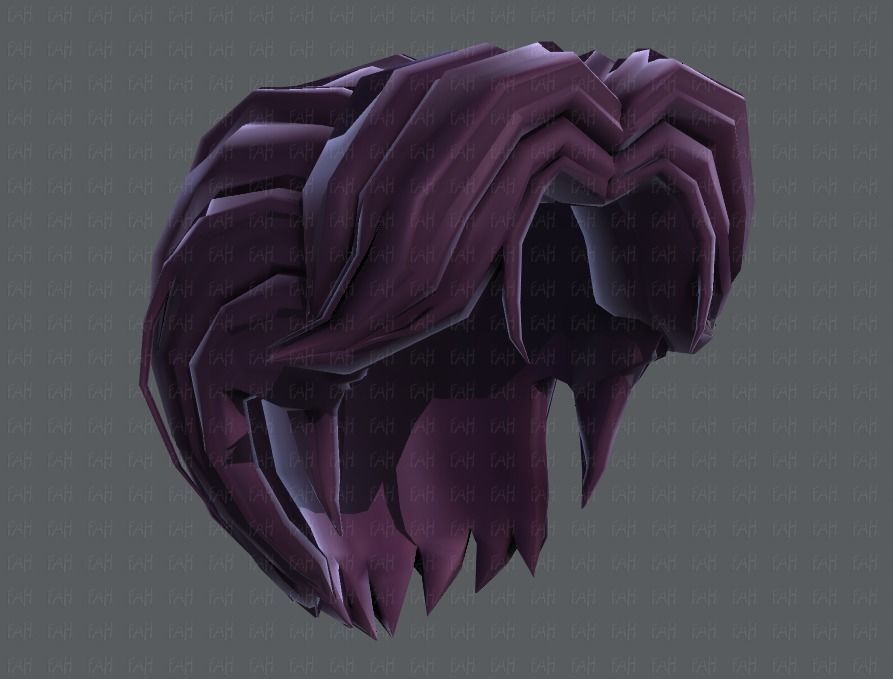 3D Hair style for boy V41 Low-poly 3D model_43