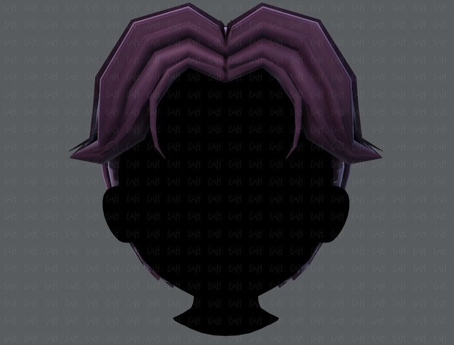 3D Hair style for boy V41 Low-poly 3D model_17