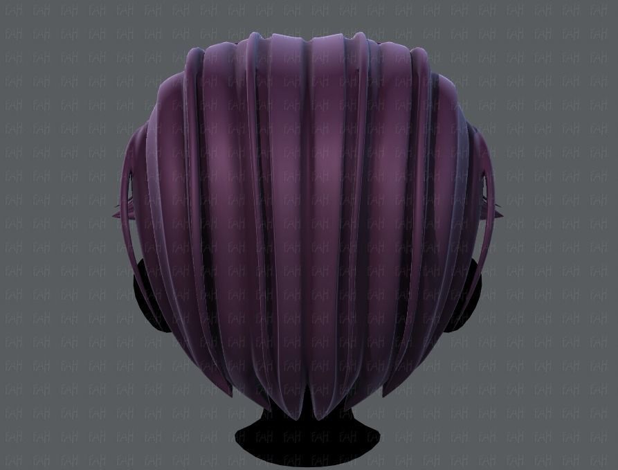 3D Hair style for boy V41 Low-poly 3D model_5