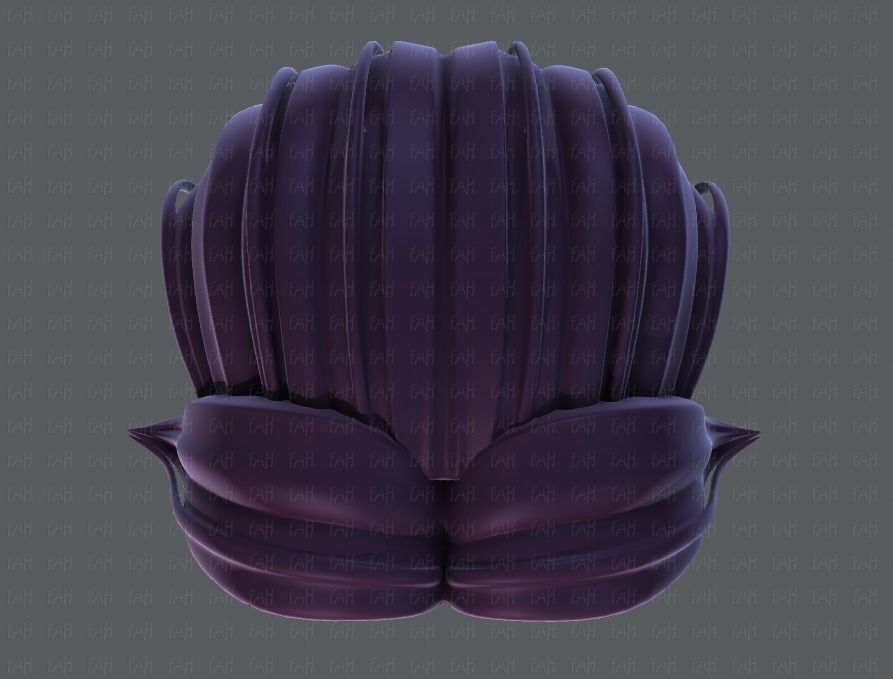 3D Hair style for boy V41 Low-poly 3D model_33