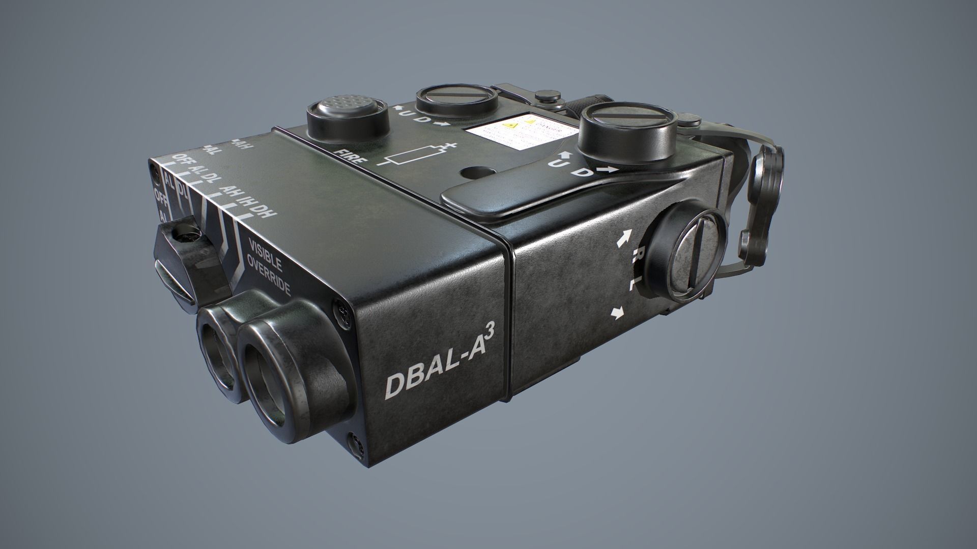 Aiming Laser DBAL-A3 Low-poly 3D model_4