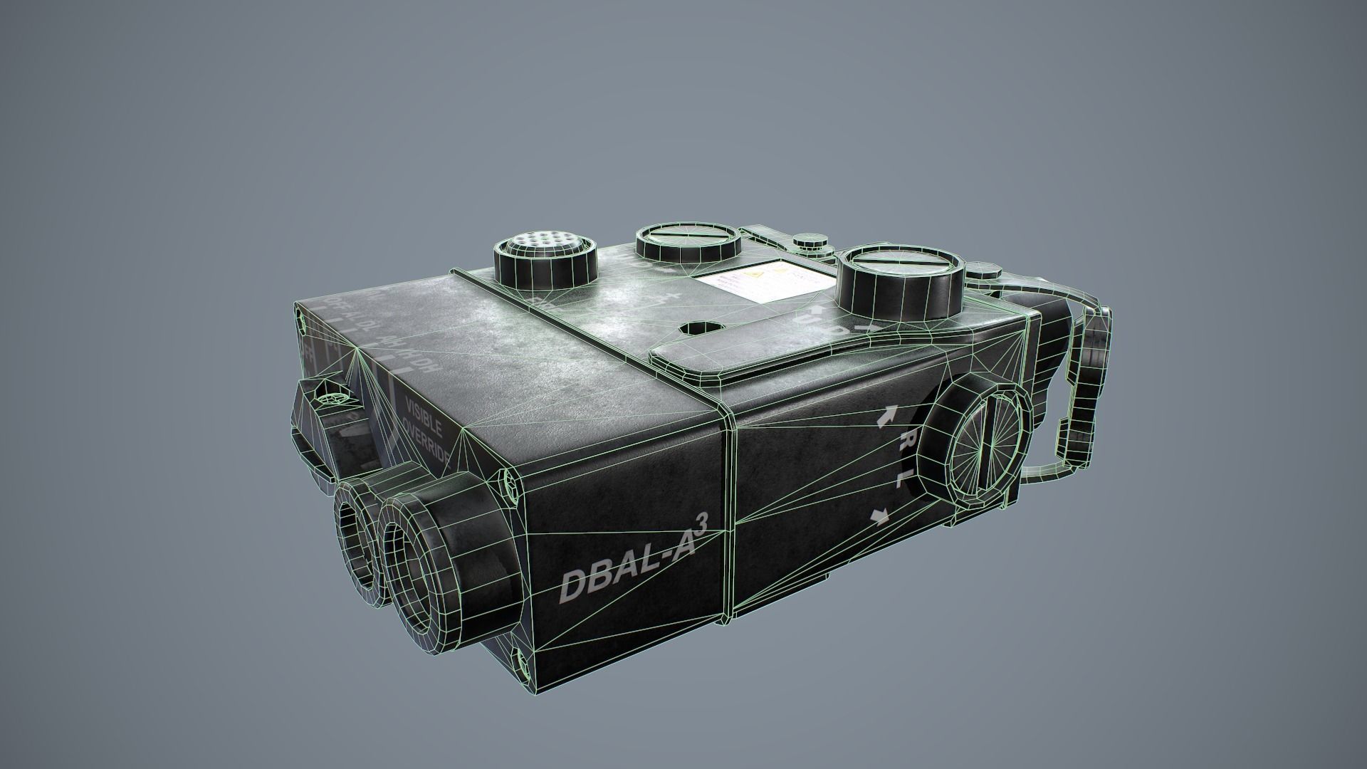 Aiming Laser DBAL-A3 Low-poly 3D model_17