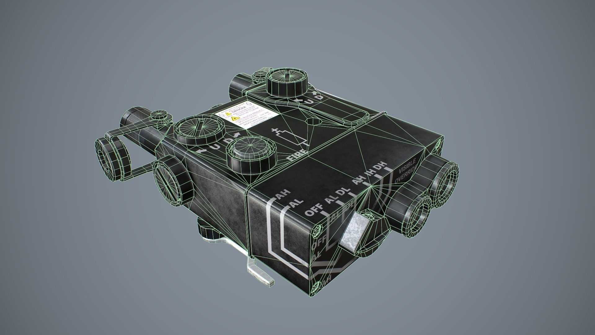 Aiming Laser DBAL-A3 Low-poly 3D model_15