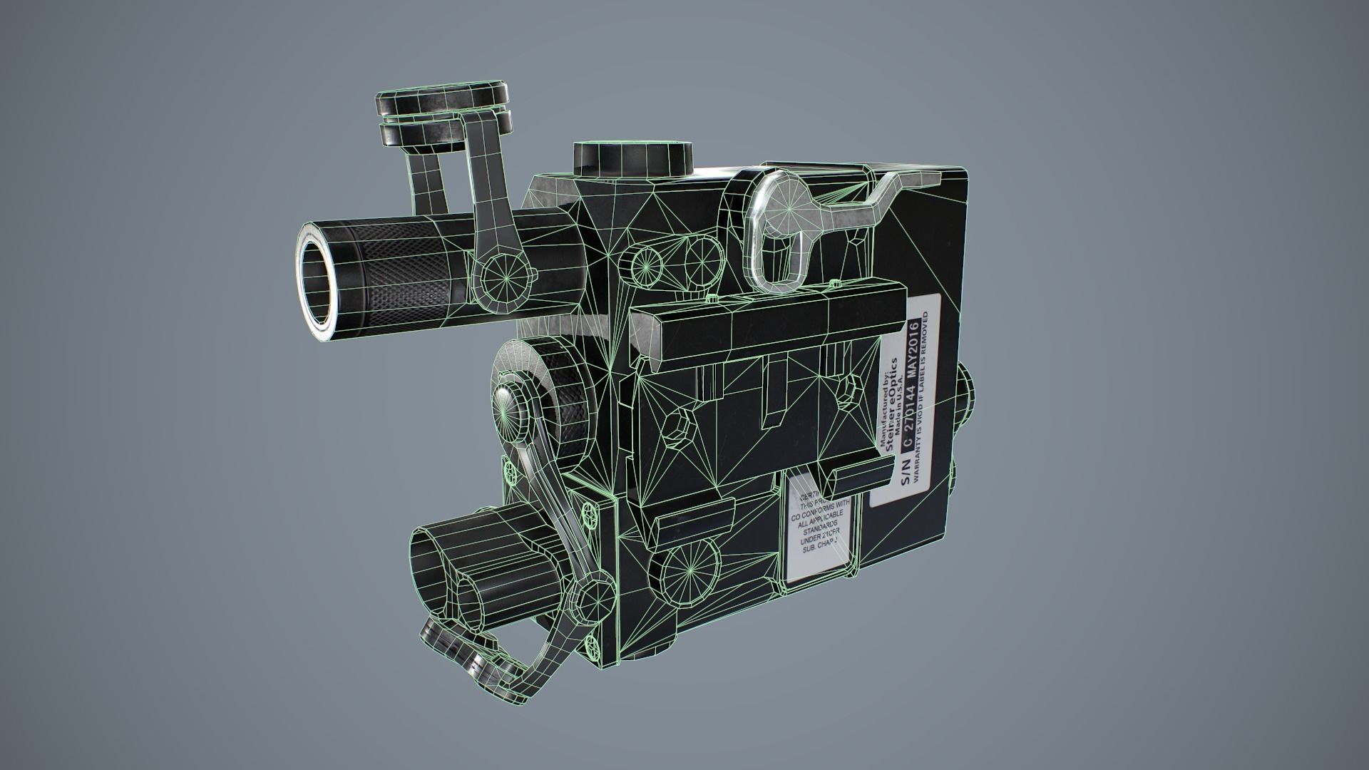 Aiming Laser DBAL-A3 Low-poly 3D model_19