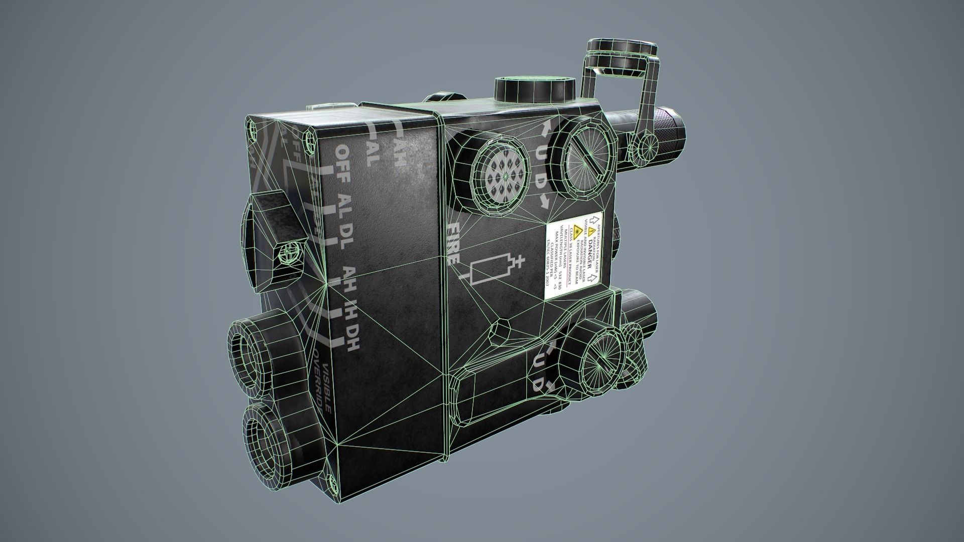Aiming Laser DBAL-A3 Low-poly 3D model_21