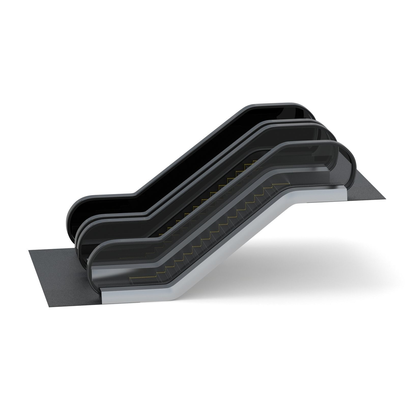 Dual Escalator 3D model_6