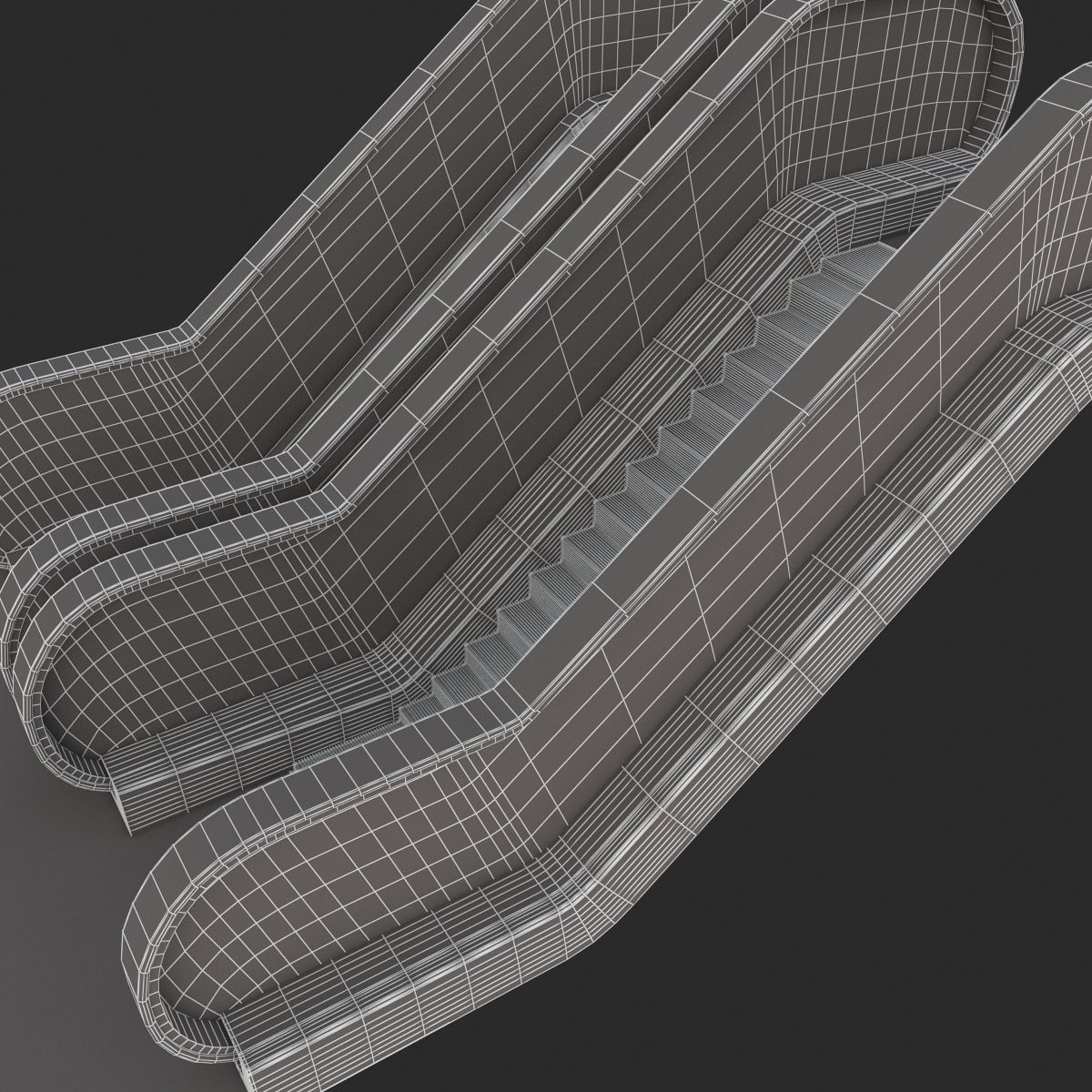 Dual Escalator 3D model_10