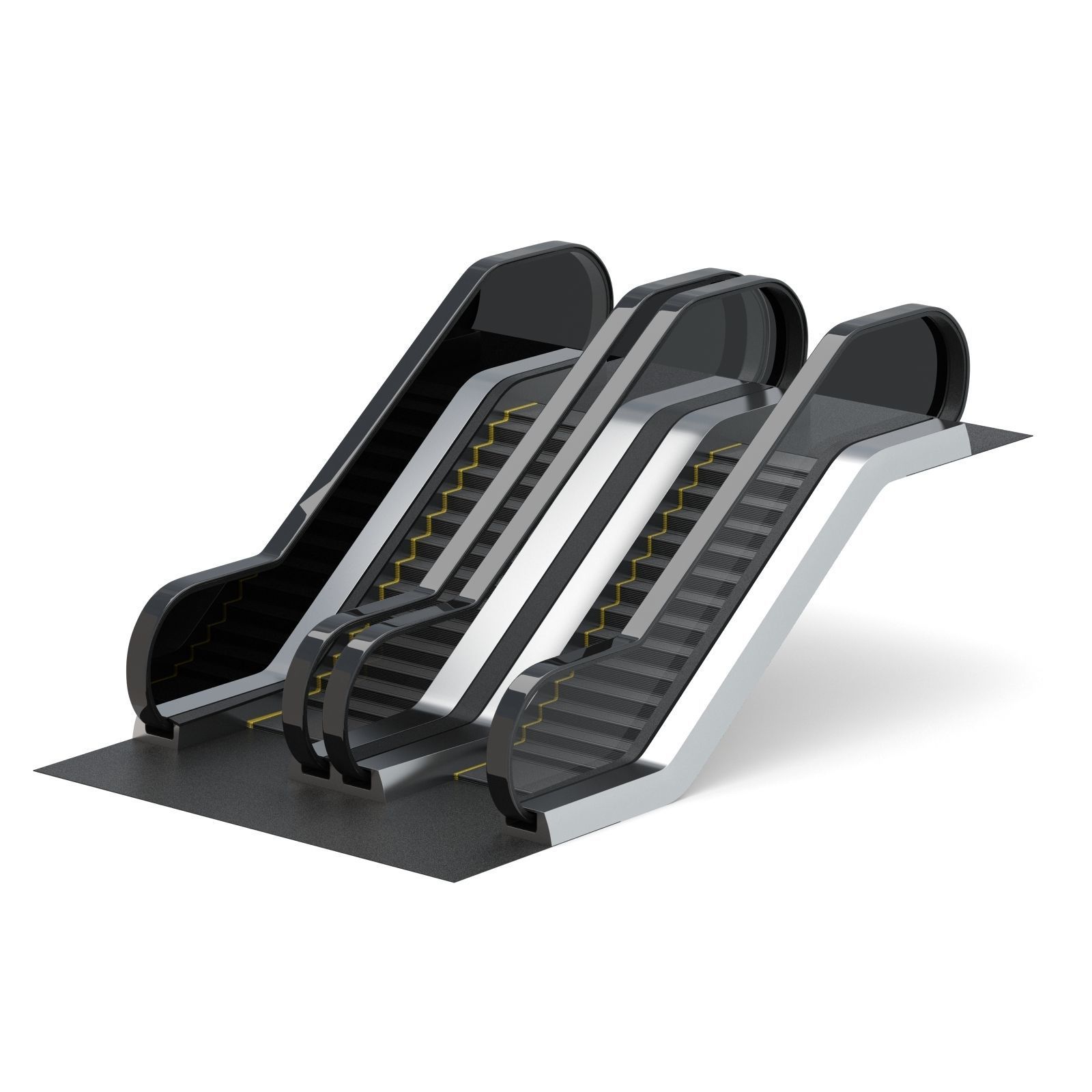 Dual Escalator 3D model_5