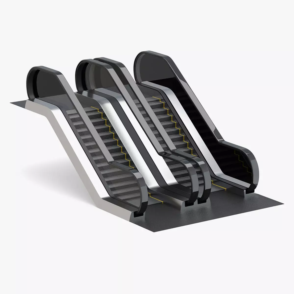 Dual Escalator 3D model_0