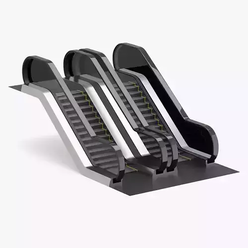 Dual Escalator 3D model