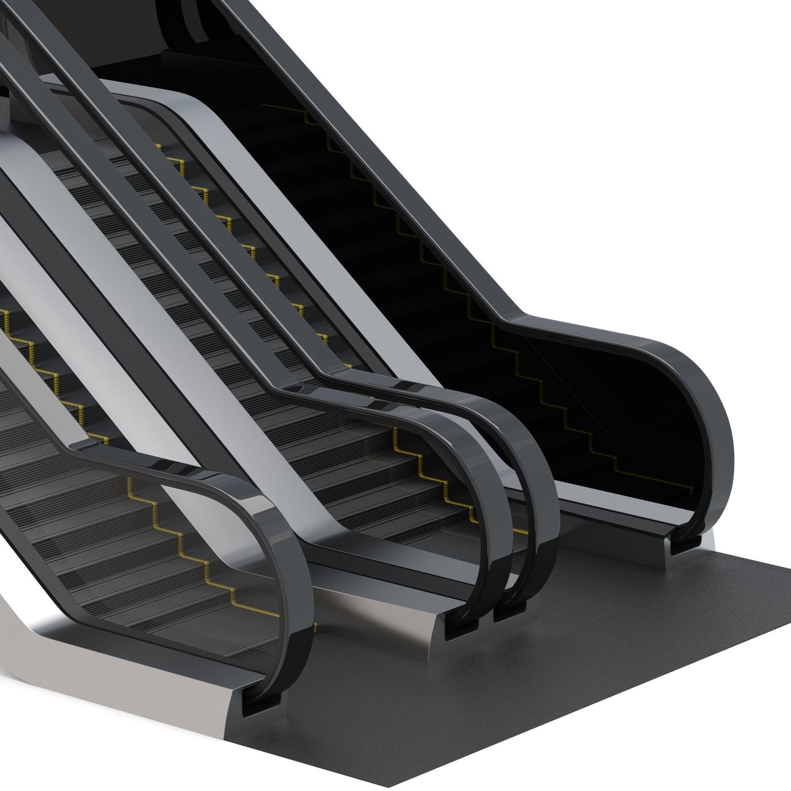 Dual Escalator 3D model_7