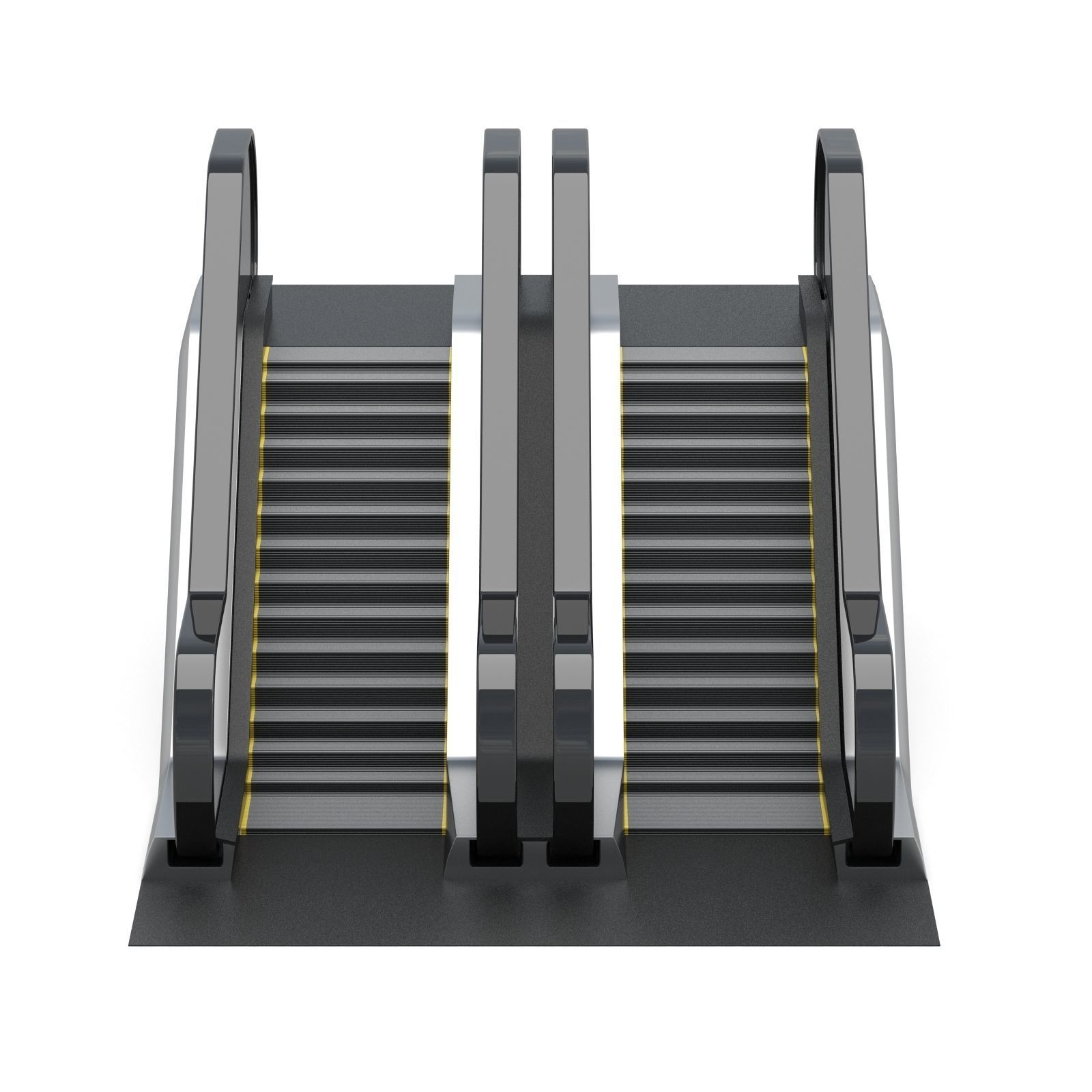 Dual Escalator 3D model_3