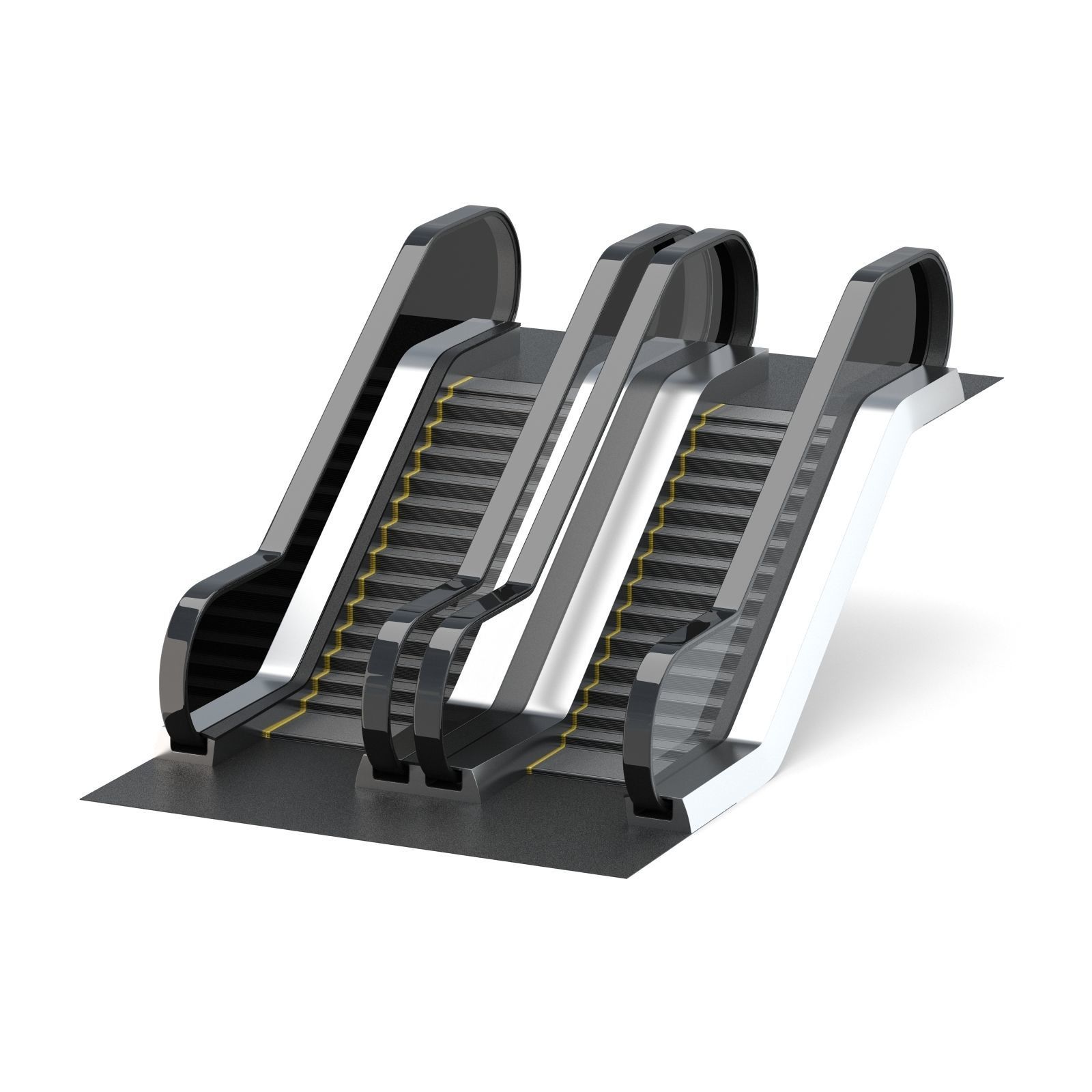 Dual Escalator 3D model_1