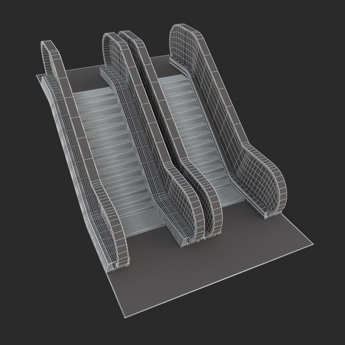 Dual Escalator 3D model_8