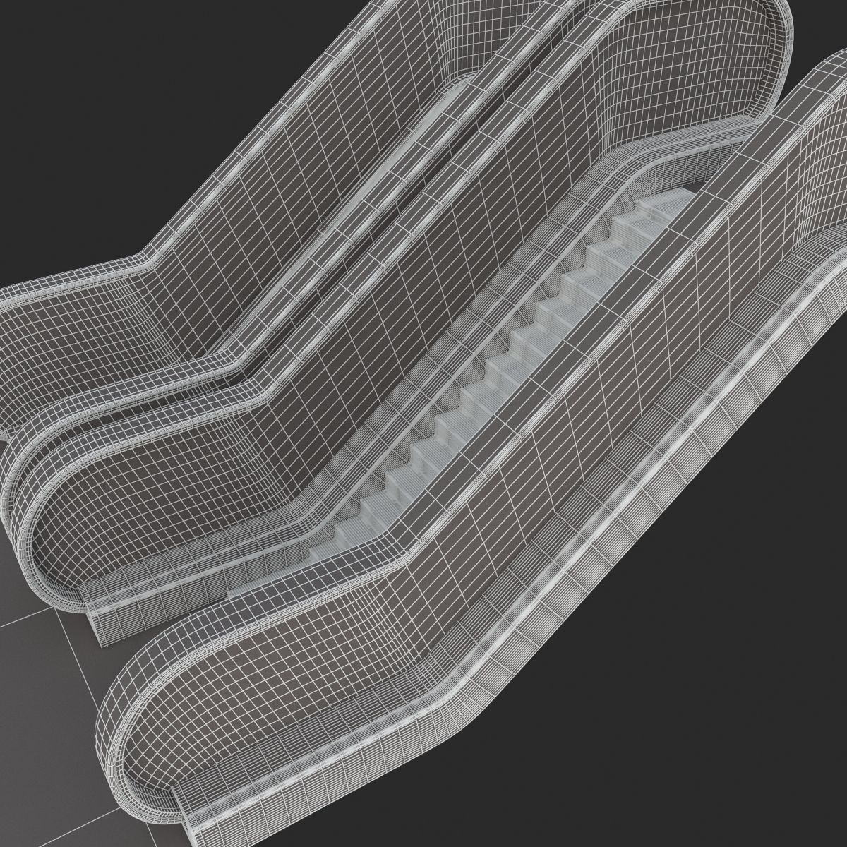 Dual Escalator 3D model_11
