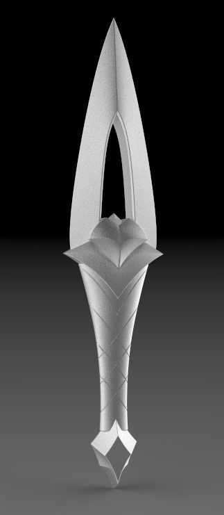 Akali KDA s Kunai  Kama 3D PRINTING FILES cosplay 3D print model_4
