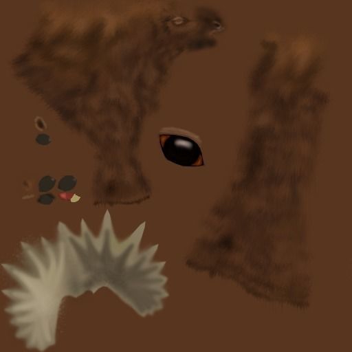 Moose with antlers Low-poly 3D model_7