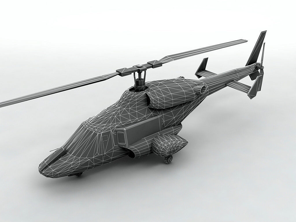 3D model Airwolf Helicopter VR / AR / lowpoly CGTrader