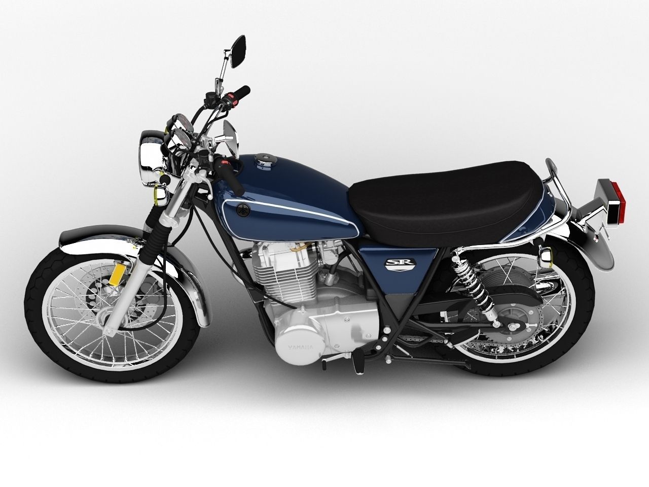 Yamaha SR400 2015 3D model_3