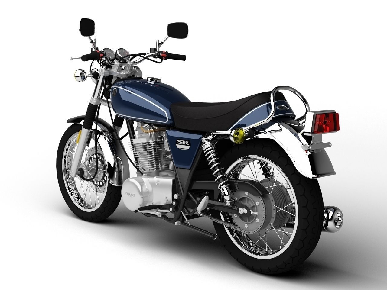 Yamaha SR400 2015 3D model_1