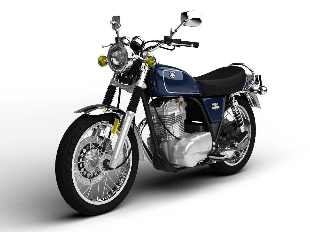 Yamaha SR400 2015 3D model_2