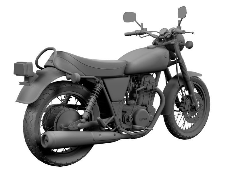 Yamaha SR400 2015 3D model_10