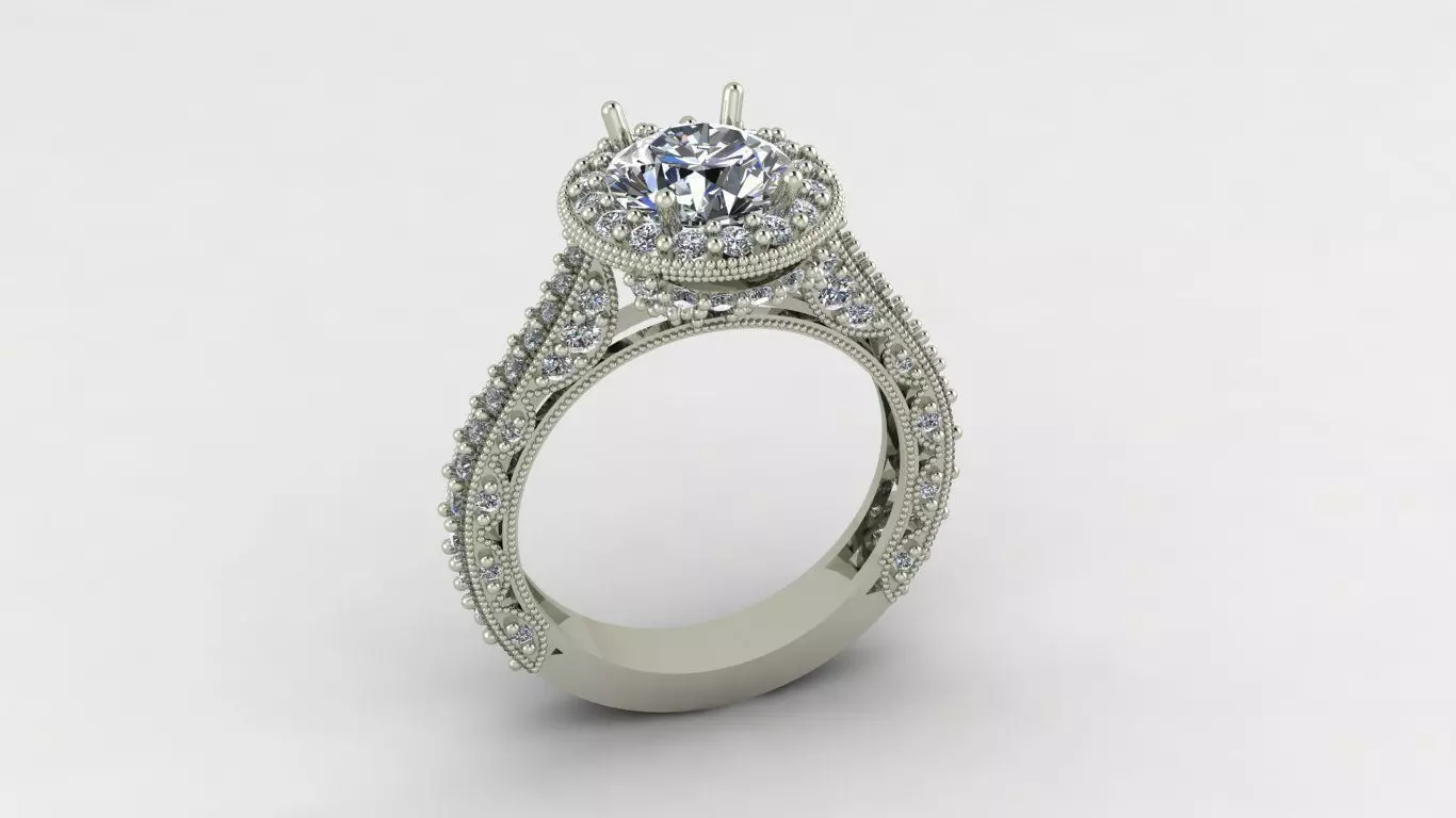 Engagement ring Free 3D print model