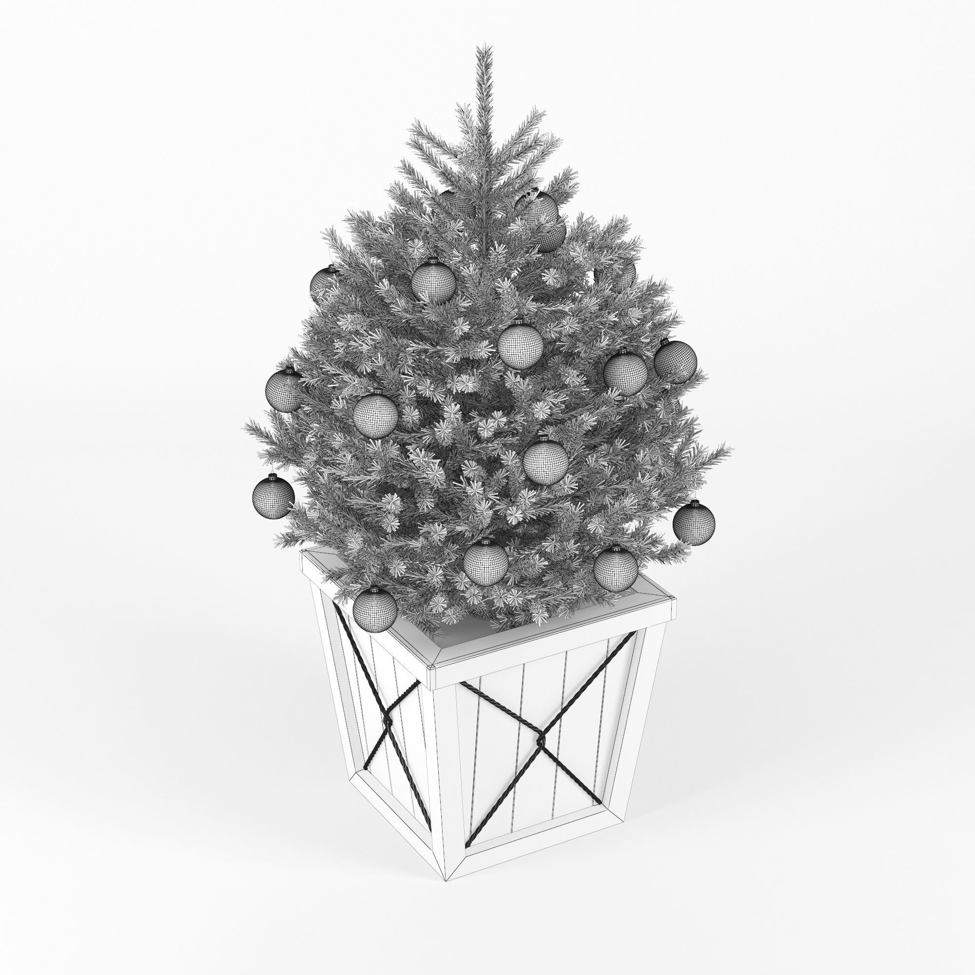 Christmas tree 02 3D model_4