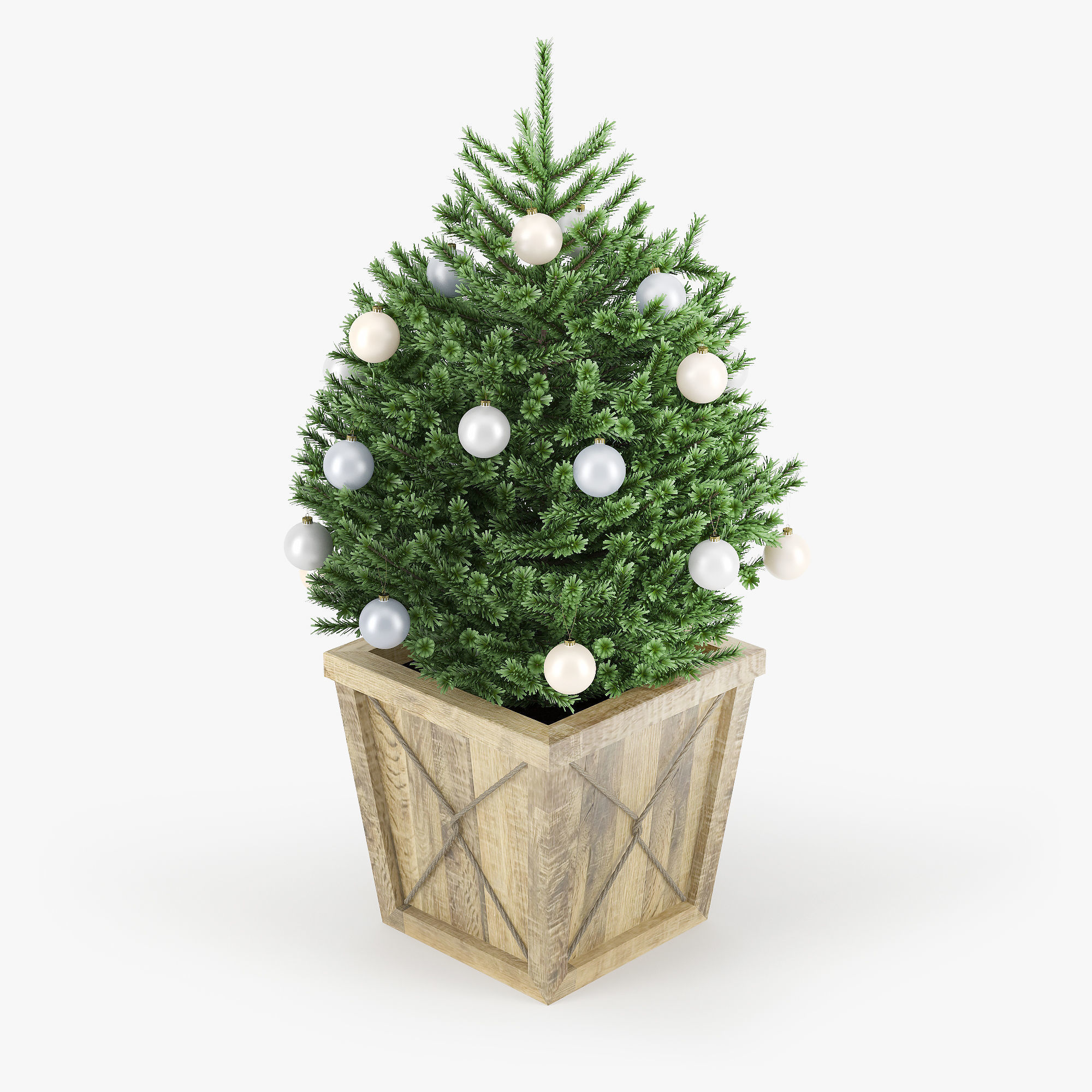 Christmas tree 02 3D model_1