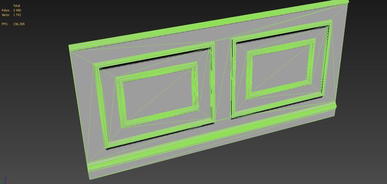 Wainscot 3D model_11