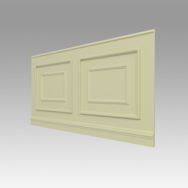 Wainscot 3D model_3
