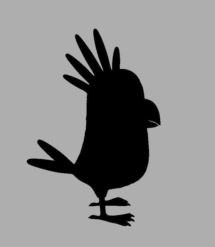 Cartoon Bird Character Low-poly 3D model_18