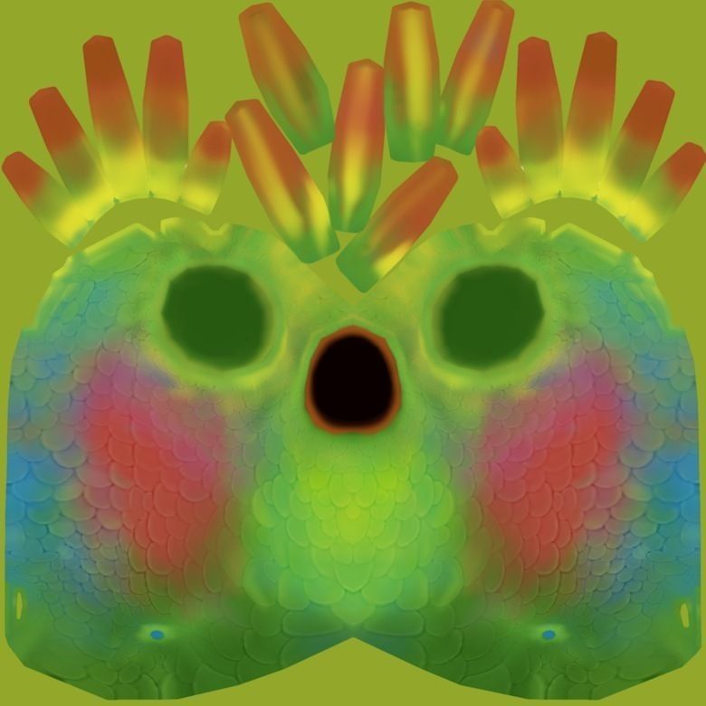 Cartoon Bird Character Low-poly 3D model_17