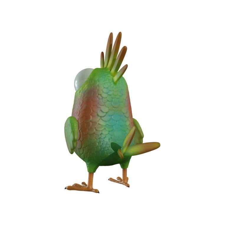 Cartoon Bird Character Low-poly 3D model_12