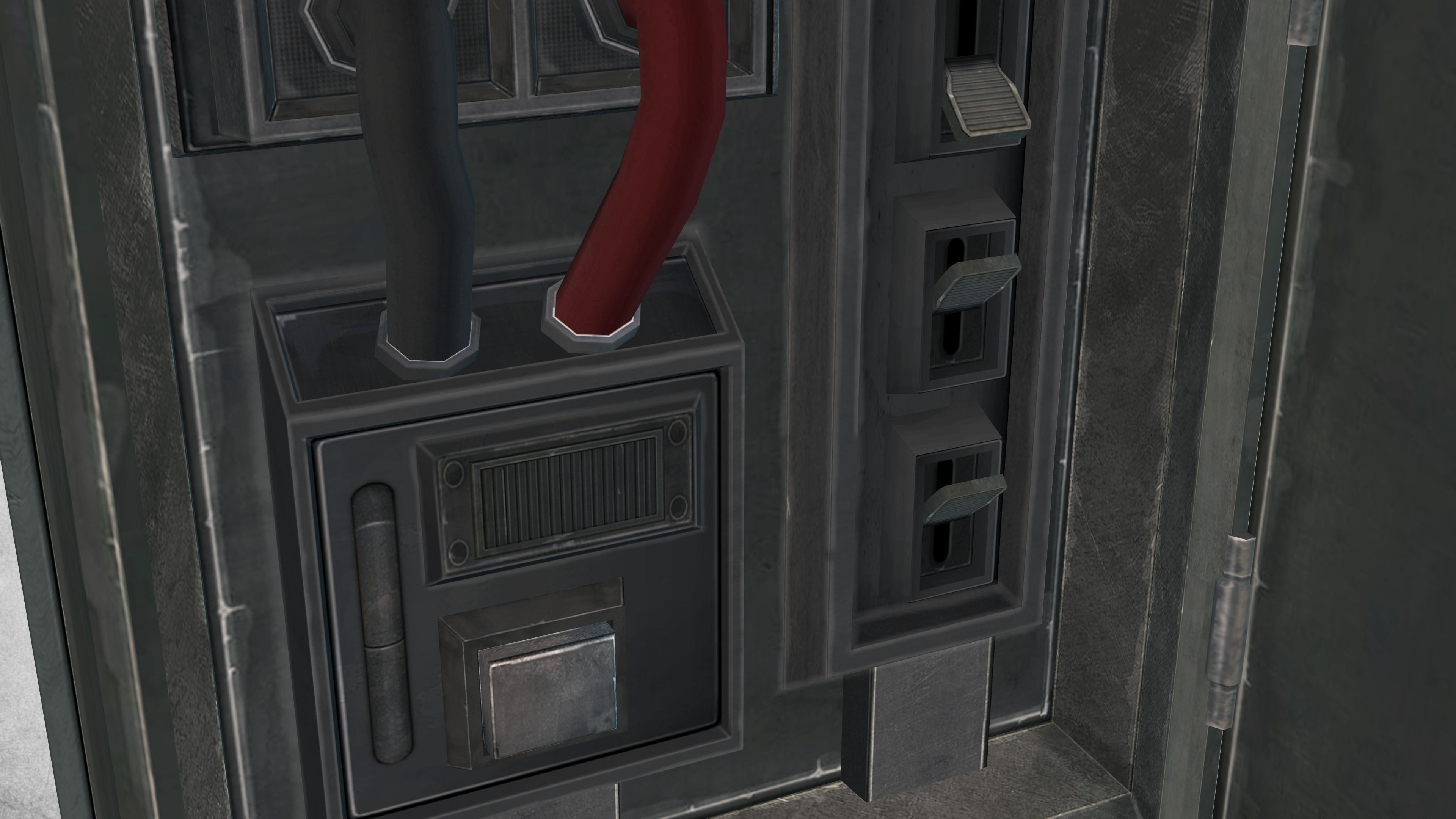 Electric Fusebox Low-poly 3D model_6