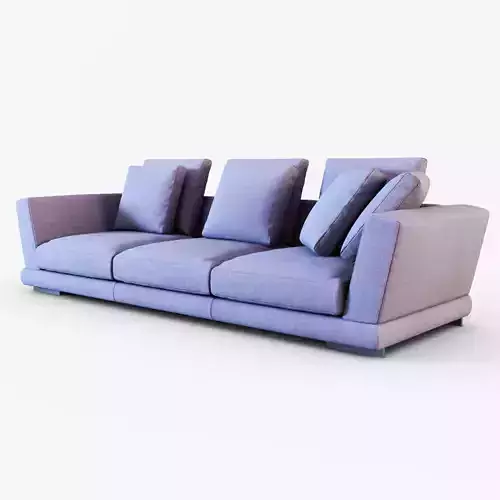 Contemporary sofa JAMES by David Casadesus 3D model