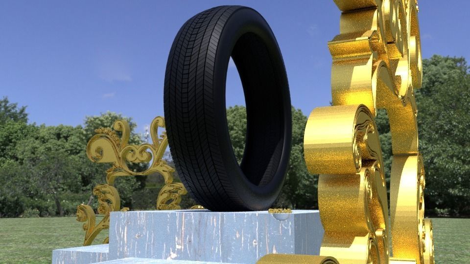 ORTAS TIRE NO 3 GAME READY AND 3D PRINTABLE 3D print model_4