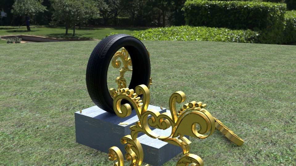 ORTAS TIRE NO 3 GAME READY AND 3D PRINTABLE 3D print model_16