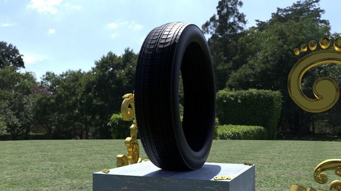 ORTAS TIRE NO 7 GAME READY AND 3D PRINTABLE 3D print model